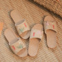 New Linen Slippers For Women Summer Indoor Home Non-Slip Home Home Embroidered Sandals Summer