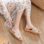 New Linen Slippers For Women Summer Indoor Home Non-Slip Home Home Embroidered Sandals Summer