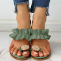 2025 Women Slipper Pineapple Pearl Flat Toe Bohemian Summer Beach Sandals Ladies Shoes plus size Mujer Verano