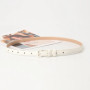 1.5x101cm Candy Color PU Leather Women Skinny Leather Belt Thin Waist Jeans Belt for Pants Fashion Metal in Pin Buckle Belt