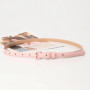 1.5x101cm Candy Color PU Leather Women Skinny Leather Belt Thin Waist Jeans Belt for Pants Fashion Metal in Pin Buckle Belt