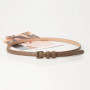 1.5x101cm Candy Color PU Leather Women Skinny Leather Belt Thin Waist Jeans Belt for Pants Fashion Metal in Pin Buckle Belt
