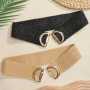 Fashion Elasticidad Belt Ladies Stretch Lady's Wide Waist Seal Coat Dress Decoration PP Grass Belt Corset Belts for Women Luxury