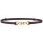 Korean Genuine Leather Belts for Women Slim Waist Belt Patent Leather with Gold Buckle for Dress Adjustable Woman Luxury Belt