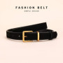 Fashion Real Leather Women's Belt Multicolor High Quality Hardware Versatile Accessories Fit Jeans Pants Trousers Festival Gift