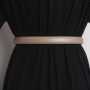 Fashionable hook pull-up adjustment two-layer cowhide belt women's embellishing dress jacket casual and versatile belt