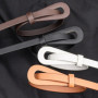 Retro Y2k Women's Belt Alloy Buckle Adjustable Skinny Waist Straps Pu Leather Thin Waist Belt