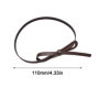 Retro Y2k Women's Belt Alloy Buckle Adjustable Skinny Waist Straps Pu Leather Thin Waist Belt