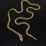 1pcs vintage metal snake-shaped sexy buckle belt, European and American personality snake bone long snake summer with skirt wais