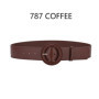 Elegant Women's Wide Waist Belt in Leather with Versatile Solid Color Large Square Buckle Retro Girdle for Coat Dress Sweater