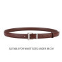 Famicare Luxury Fashionable Cowhide Ladies Genuine Leather Cowskin Pin Belt Waistband for Girls Women Silver Metal Buckle