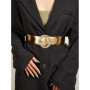 2026 High Quality Ladies Fashion Gold Belt Dress Shirt Suit Decorative Pin Buckle Belts for Women Luxury Designer Waist Belt
