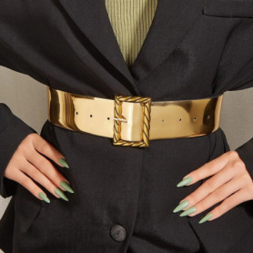 2026 High Quality Ladies Fashion Gold Belt Dress Shirt Suit Decorative Pin Buckle Belts for Women Luxury Designer Waist Belt