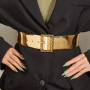 2026 High Quality Ladies Fashion Gold Belt Dress Shirt Suit Decorative Pin Buckle Belts for Women Luxury Designer Waist Belt