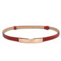 Belt Dress Simple Versatile Fashion Women Leather Belt Thin Skinny Metal Gold Elastic Buckle Waistband Belt Dress Accessories