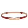 Belt Dress Simple Versatile Fashion Women Leather Belt Thin Skinny Metal Gold Elastic Buckle Waistband Belt Dress Accessories