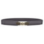SISHION Summer Fashion Women Belts for Dress SH031 PU Leather Thin Elastic Waist Belt Slim Waistband Black Camel Coffee