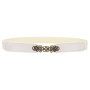 SISHION Summer Fashion Women Belts for Dress SH031 PU Leather Thin Elastic Waist Belt Slim Waistband Black Camel Coffee