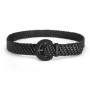 Vintage Woven Weave Belt Round Hollow Out Retro Belt Wide PU Leather Bohemian Style Waistband Waist Accessories