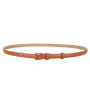 Candy Color Thin Belt Genuine Leather Women Skinny Leather Belt Thin Waist Jeans Belt for Pants Fashion Metal in Pin Buckle Belt