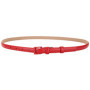 Candy Color Thin Belt Genuine Leather Women Skinny Leather Belt Thin Waist Jeans Belt for Pants Fashion Metal in Pin Buckle Belt
