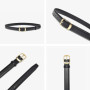 BEAUTODAY Casual Brand Belt Women Genuine Leather Solid Designer Square Buckle Jeans Ladies Cowhide Waist Accessories 91106