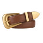 Genuine Leather Belt for Women Burgundy Leather With Gold Metal Buckle Luxury Casual Fashion Belts for Jeans Dresses