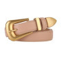 Genuine Leather Belt for Women Burgundy Leather With Gold Metal Buckle Luxury Casual Fashion Belts for Jeans Dresses