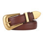 Genuine Leather Belt for Women Burgundy Leather With Gold Metal Buckle Luxury Casual Fashion Belts for Jeans Dresses