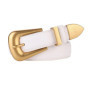 Genuine Leather Belt for Women Burgundy Leather With Gold Metal Buckle Luxury Casual Fashion Belts for Jeans Dresses