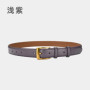 New Women Belt Genuine Leather Luxury Designer Adjustable Belt Buckle Fashion Fine Jeans Dress Waistband Girl High Quality Belts
