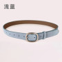 Brand Frosted Suede Leather Luxury Genuine Leather Women's Belt Cowhide Retro Matching Jeans High-end Feeling Belt