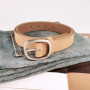 Brand Frosted Suede Leather Luxury Genuine Leather Women's Belt Cowhide Retro Matching Jeans High-end Feeling Belt