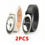 Vintage Women Fashion PU Leather Waist Belt Vintage Y2K Gothic Buckle Metal Strap Jeans Trouser Dress Waistband Fashion AB006