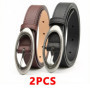 Vintage Women Fashion PU Leather Waist Belt Vintage Y2K Gothic Buckle Metal Strap Jeans Trouser Dress Waistband Fashion AB006