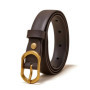 FOXER Women Buckle Thin Belt For Jeans Dress High Quality PU Leather Lady Luxury Design Brand Korean Adjustable Denim Retro Belt