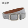 Matte genuine leather suede belt for women, versatile high-end jeans with American retro belt for women
