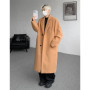 Autumn Winter Men Woolen Jackets Boutique High-end Overcoat Trench Men X-long Thick Coat Over The Knee Trench Coat Plus Size 8XL