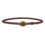 Women Genuine Leather Belt Slim Cowhide Waistband with Gold Buckle Elegant Dress Jeans Belts Ladies Fashion Casual Adjustable