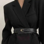 1pcs Belt Women's 2024 New Model Luxurious Decorative Dress with Suit Jacket Fashionable Wide Waist Belt Black Suitable for Dail
