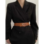 1pcs Belt Women's 2024 New Model Luxurious Decorative Dress with Suit Jacket Fashionable Wide Waist Belt Black Suitable for Dail