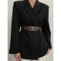 1pcs Belt Women's 2024 New Model Luxurious Decorative Dress with Suit Jacket Fashionable Wide Waist Belt Black Suitable for Dail