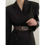 1pcs Belt Women's 2024 New Model Luxurious Decorative Dress with Suit Jacket Fashionable Wide Waist Belt Black Suitable for Dail