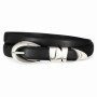 Casual PU Leather Waistband Metal Ring Pin Buckle Adjustable Waist Strap Simple Waist Belts Women