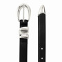 Casual PU Leather Waistband Metal Ring Pin Buckle Adjustable Waist Strap Simple Waist Belts Women