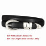 Casual PU Leather Waistband Metal Ring Pin Buckle Adjustable Waist Strap Simple Waist Belts Women