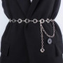 Metal Blets For Women Simple Vintage Silver Golden Hip Hop Designer Fashion Waist Chain Decoration Dress Ladies Female Strap