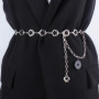 Metal Blets For Women Simple Vintage Silver Golden Hip Hop Designer Fashion Waist Chain Decoration Dress Ladies Female Strap