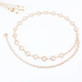 Metal Blets For Women Simple Vintage Silver Golden Hip Hop Designer Fashion Waist Chain Decoration Dress Ladies Female Strap