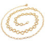 Fashion Metal Women skirt Belt Hip High Waist Gold Silver Narrow Chain Chunky Fringes Crystal Waist Chain Party